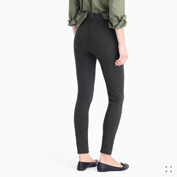 J. Crew Pixie Pant in Stretch Ponte - grey - Picture 3 of 5
